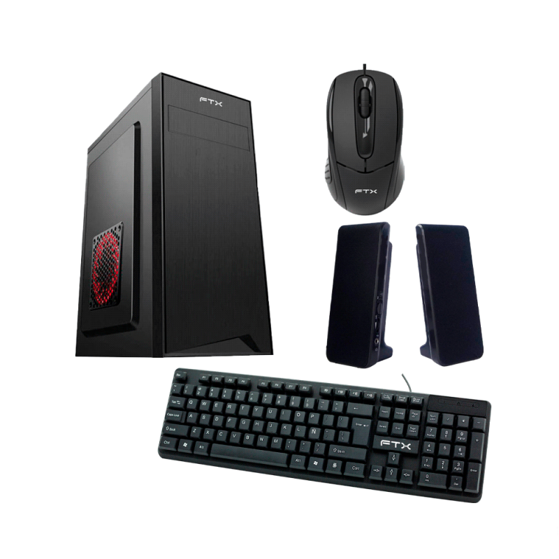 GAB KIT FTXC7 600W MOUSE+TECL+SPK/ESP MATX/MITX NEGRO 120995