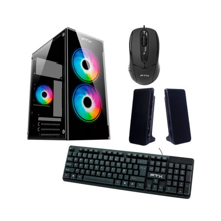 GAB KIT FTX255 500W MOUSE+TECL/ESP+SPK+LATERAL FRONTAL TRANS MATX/MITX