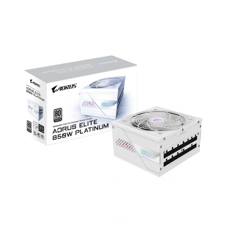 FUENTE  850W GIGABYTE 80PLUS PLATINUM FULL MODULAR GP-AE850PM PG5 ICE