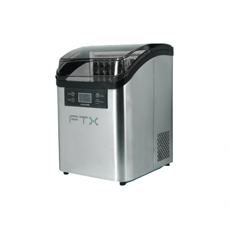 FABRICADORA DE HIELO FTX 180W 220V 2.5L/20KG ACERO INOX IM-08
