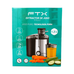 EXPRIMIDOR DE JUGO FTX 1000W 1.2L 220V/2VEL NEGR/ACERO INOX J-L1