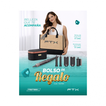 COMBO SECADOR MODELADOR MULTISTYLER FTX + BOLSA DE YUTE / HS2-601