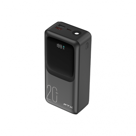 CARG PORTATIL FTX 20000MAH 22.5W PB-20LCD-BK POWER BANK NEGRO C/CAB IN
