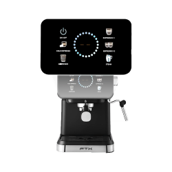 CAFETERA FTX 2 TAZAS 1050W 220V INOX ESPRES/CAPP/NPS/DG/20BAR C2-15