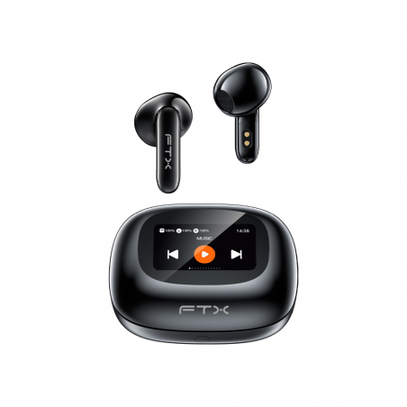 AURI EARPHONE FTX E97L-BK BT/MIC/TOUCH/IPX6 NEGRO C/PANT LED 124702