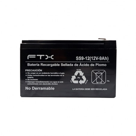 UPS FTX BATERIA RECARGABLE 12V 9A SS9-12