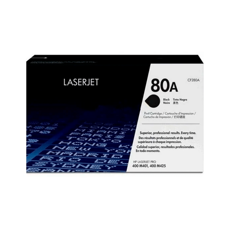 TONER HP   80A NEGRO CF280A 400 M401/400 M425