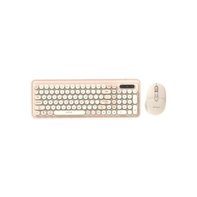 TECLADO+MOUSE WIR/BT FTXGK02 NUM/POR/GOLD 106142