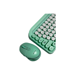 TECLADO+MOUSE WIR/BT FTXGK01 ESP/POP/VERD 106098