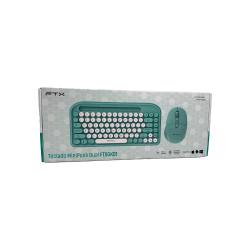 TECLADO+MOUSE WIR/BT FTXGK01 ESP/POP/VERD 106098