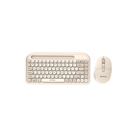 TECLADO+MOUSE WIR/BT FTXGK01 ESP/POP/GOLD 106074