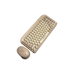 TECLADO+MOUSE WIR/BT FTXGK01 ESP/POP/GOLD 106074