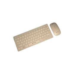 TECLADO+MOUSE WIR FTXGK03S ESP/GOLD 106036