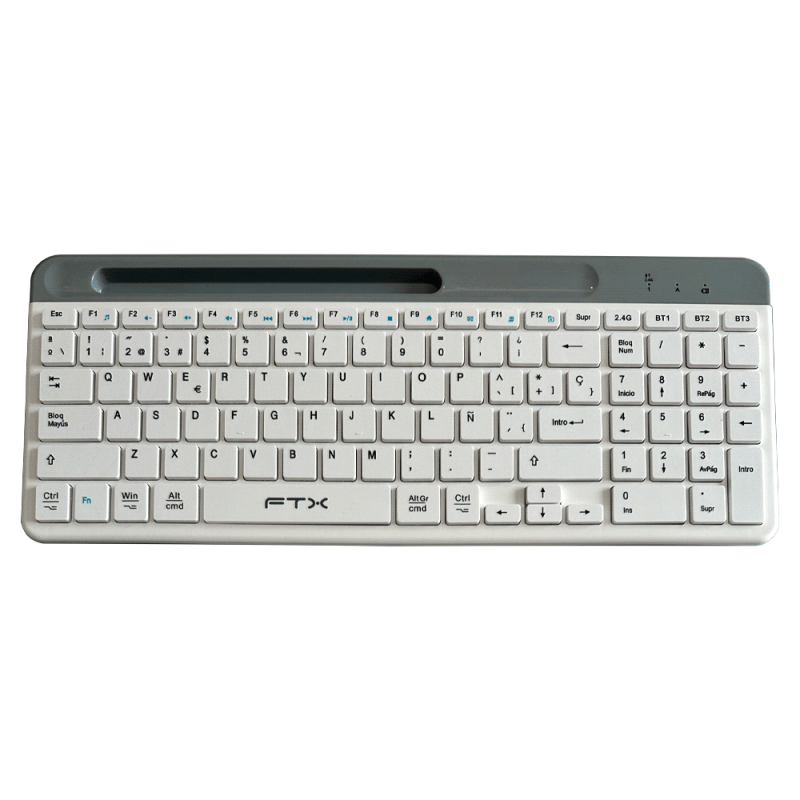 TECLADO WIR/BT FTXB105 NUM/ESP/BLAN 099550