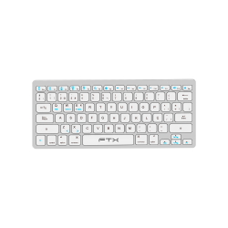 TECLADO BT FTXB1000 ULTRA SLIM POR/PLATA 099529