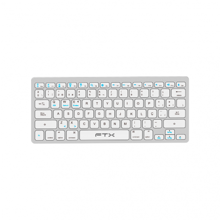 TECLADO BT FTXB1000 ULTRA SLIM POR/PLATA 099529