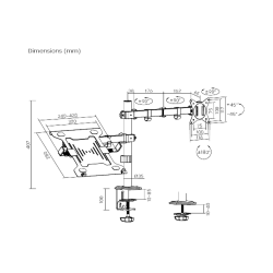 SOPORTE P/1MON-1NB 15.6" A 32" FTX FTX66-C024ML 9KG/ART/INC45/GIR90/