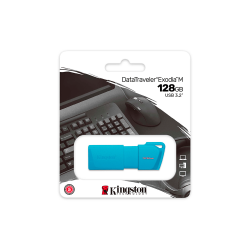 PEN KINGSTON 128GB KC-U2L128-7LB USB-A DATATRAVELER EXODIA M AZUL