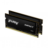 MEM P/NB DDR4  8G 3200 KINGSTON FURY IMPACT BK KF432S20IB/8 XMP