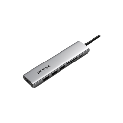 HUB USB-C 3.0/7 EN 1 FTX-HBP2-AG7 4K/5GBPS/HDMI/USB/SD-TF GRIS 115564