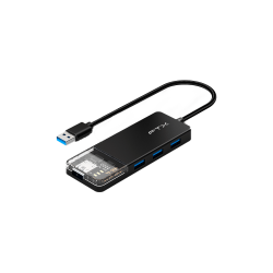 HUB USB-A 3.0 FTX-HUBT1-PB 4 PORT/5GBPS/USB-C NEGRO 115533