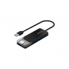 HUB USB-A 3.0 FTX-HUBT1-PB 4 PORT/5GBPS/USB-C NEGRO 115533