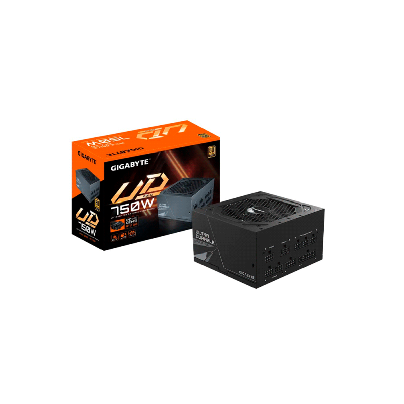 FUENTE  750W GIGABYTE 80PLUS GOLD FULL MODULAR GP-UD750GM PG5