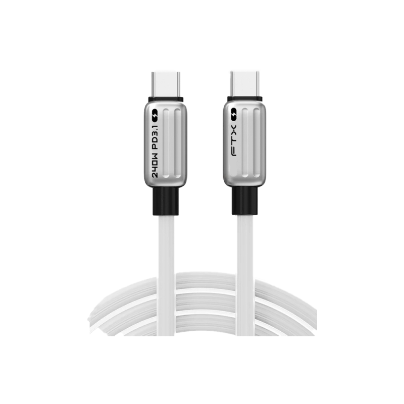 CABLE USB-C/USB-C 2M FTX-CM240-ZSW2 P/IPHONE/240W BLANCO BOLSA 120919