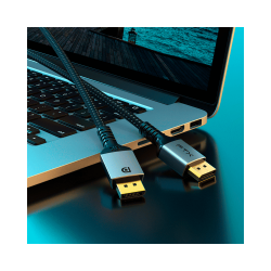 CABLE DP-DP M/M 3M FTX-DP8K-AG3 8K/60HZ/1.4/32GBPS NEGRO BOLSA 115779