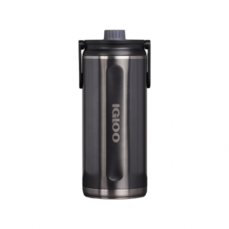 BOTELLA IGLOO  2.4L SSTL CHUG BTL NEGRO CARBONITE C/MANIJA 4P 71101