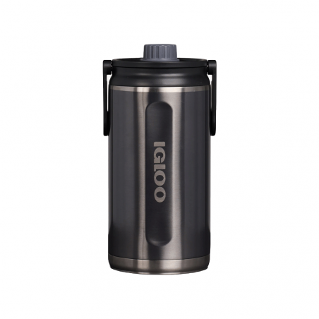 BOTELLA IGLOO  1.9L SSTL CHUG BTL NEGRO CARBONITE C/MANIJA 4P 71099