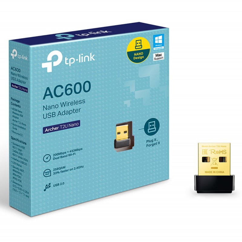TP-LINK W NE USB T2U AC600 PLUS DUAL BAND