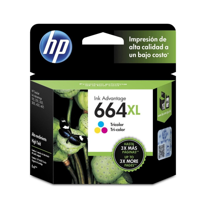 TINTA HP CF6V30AL 664XL COLOR