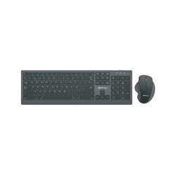 TECLADO+MOUSE WIR/BT FTX KM500 NUM/POR/RECARGABLE NEGRO 128823