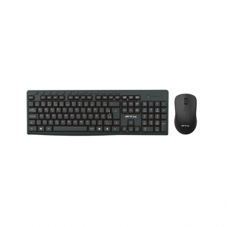 TECLADO+MOUSE WIR FTX KM250 MULT/NUM/POR/NEGRO 128786