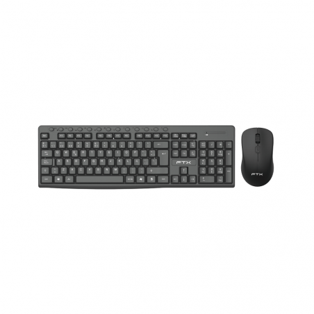 TECLADO+MOUSE WIR FTX KM250 MULT/NUM/ESP/NEGRO 128779