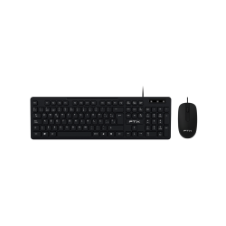 TECLADO+MOUSE USB FTX KM086 NUM/ESP/NEGRO 128717