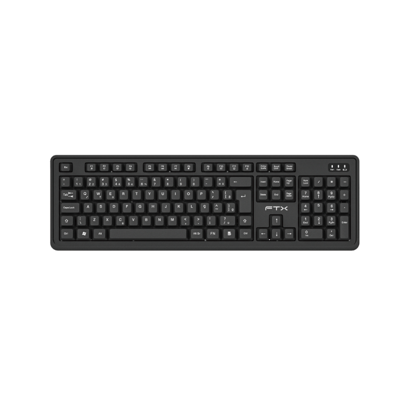 TECLADO WIR FTX KW46 NUM/POR/NEGRO 128762