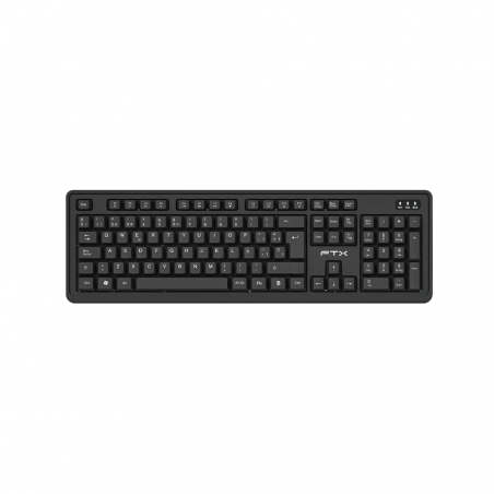 TECLADO WIR FTX KW46 NUM/ESP/NEGRO 128755