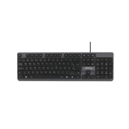 TECLADO USB FTX K87 NUM/POR/NEGRO-GRIS 128700