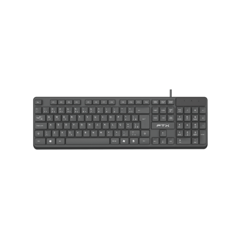 TECLADO USB FTX K87 NUM/POR/NEGRO 128687