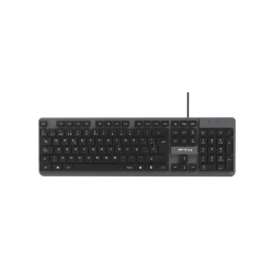 TECLADO USB FTX K87 NUM/ESP/NEGRO-GRIS 128694