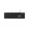 TECLADO USB FTX K87 NUM/ESP/NEGRO-GRIS 128694