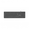 TECLADO USB FTX K87 NUM/ESP/NEGRO 128670